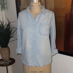 Mossimo Light Blue Button Down Shirt